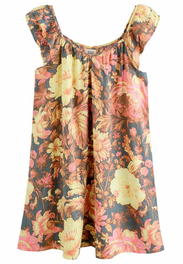 REGULAR FIT - V-NECK RUFFLE SLEEVE - Freizeitkleid