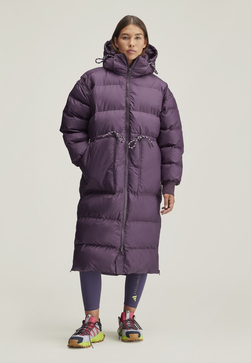 adidas by Stella McCartney LONG - Téli kabát - mineral red