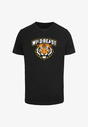 Mister Tee, WILD BEAST TIGER - T-Shirt print - black