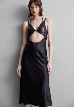 Materiel RHOMBUS COMBO DRESS - Koktailové šaty/večierkové šaty - black