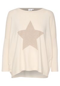 Saint Tropez Stickad tröja - mottled beige