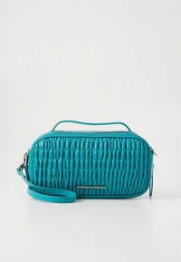 Calvin Klein Jeans RUCHED CROSSBODY CAMERA BAG - Rokassoma - teal slate