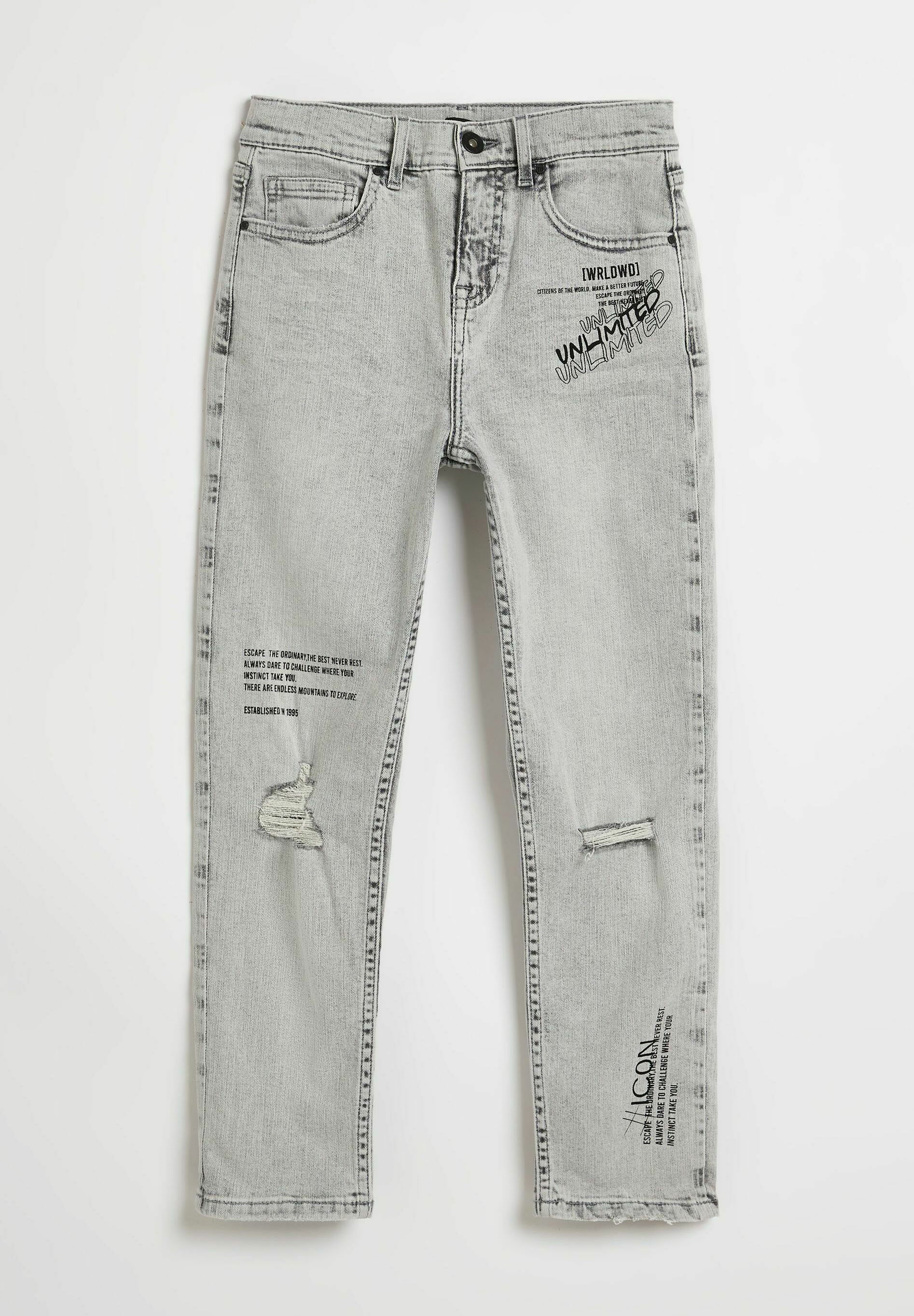حساس دواء وسط البلد graue ripped jeans 