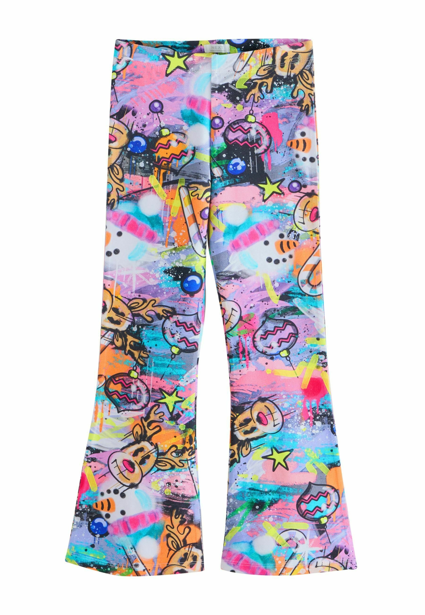 Christmas graffiti leggings