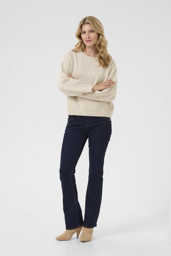 CRTHORA - Strickpullover - beige melange