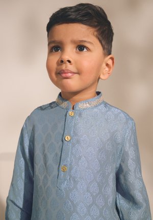 Next, EMBROIDERED KURTA -REGULAR FIT - Chemise - blue leaf emb