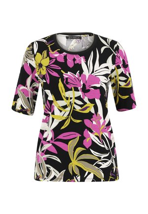 Betty Barclay Print T-shirt - black khaki