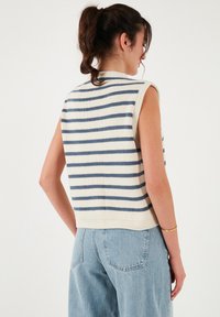 LELA LOOSE FIT - Vesta - ecru indigo