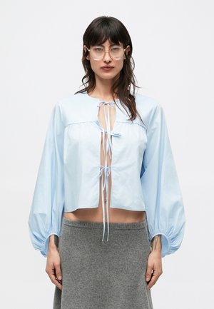 CLAIRE TIE BLOUSE - Bluse - light blue