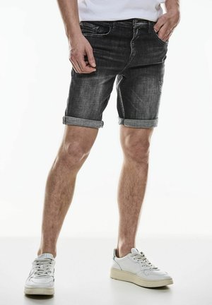 Denim shorts - schwarz