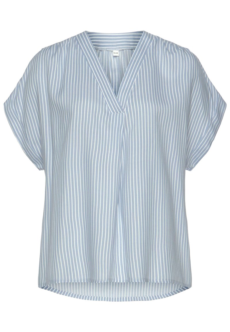 LASCANA Blouse - hellblau weiß gestreift