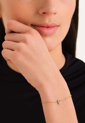 Crystal Letter P  - Bracelet - gold-coloured
