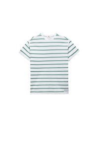 Koton STRIPED - Camiseta estampada - white green