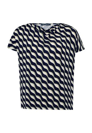 Betty Barclay, MIT WASSERFALLAUSSCHNITT - T-Shirt print - dark blue green