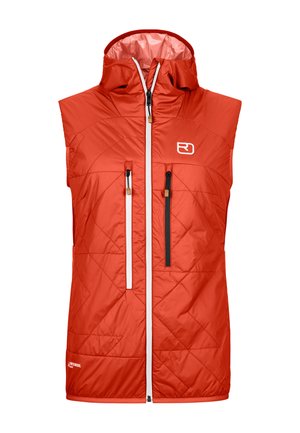 SWISSWOOL PIZ BO� - Weste - sunset orange