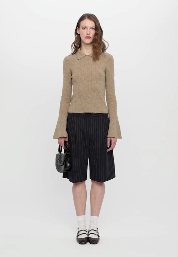 CARMEN COLLAR - Jumper - camel3
