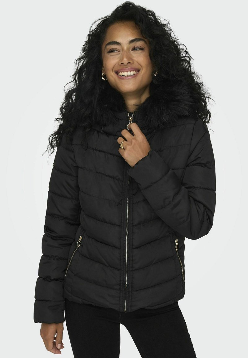 ONLY ONLELLAN HOOD LIFE - Giacca invernale - black
