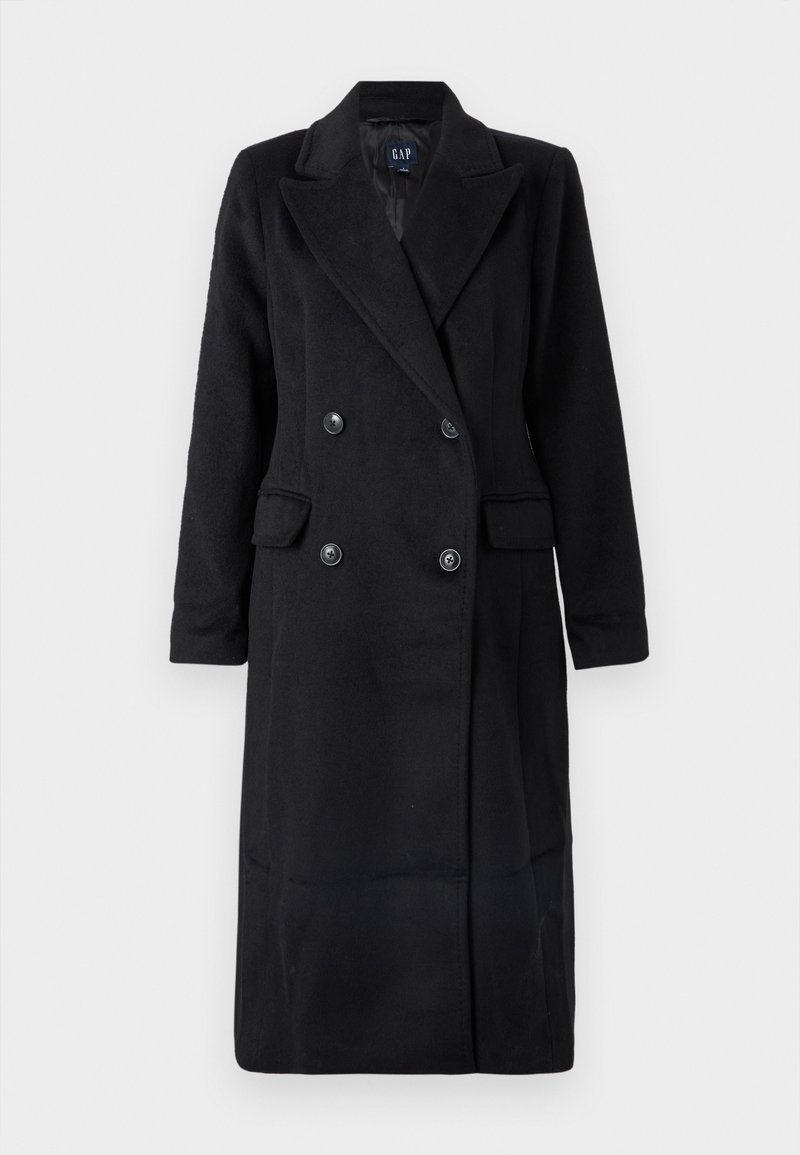 GAP CHESTERFIELD COAT - Klassisk kåpe / frakk - black/svart - Zalando.no
