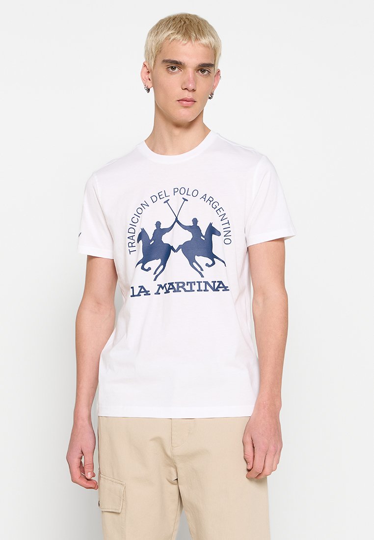 LA MARTINA T-shirt print wit LA MARTINA T-shirt print wit
