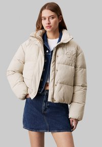 Calvin Klein Jeans MONOLOGO PUFFER - Bombejakke - pelican