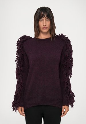 FRINGES BLEND DEGRADE - Džemper - black
