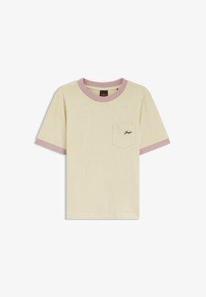 BOSS, C_EZOE - T-shirt basic - light/pastel yellow