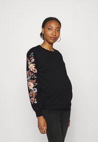 ONLY MATERNITY - OLMCONNY  - Sweater - black Miniatuurafbeelding 1