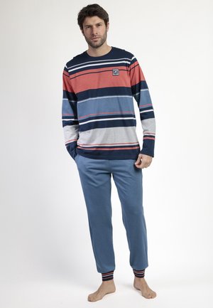 MANGA LARGA RAYAS BURNT PARA SET - Conjunto de pijama - azul