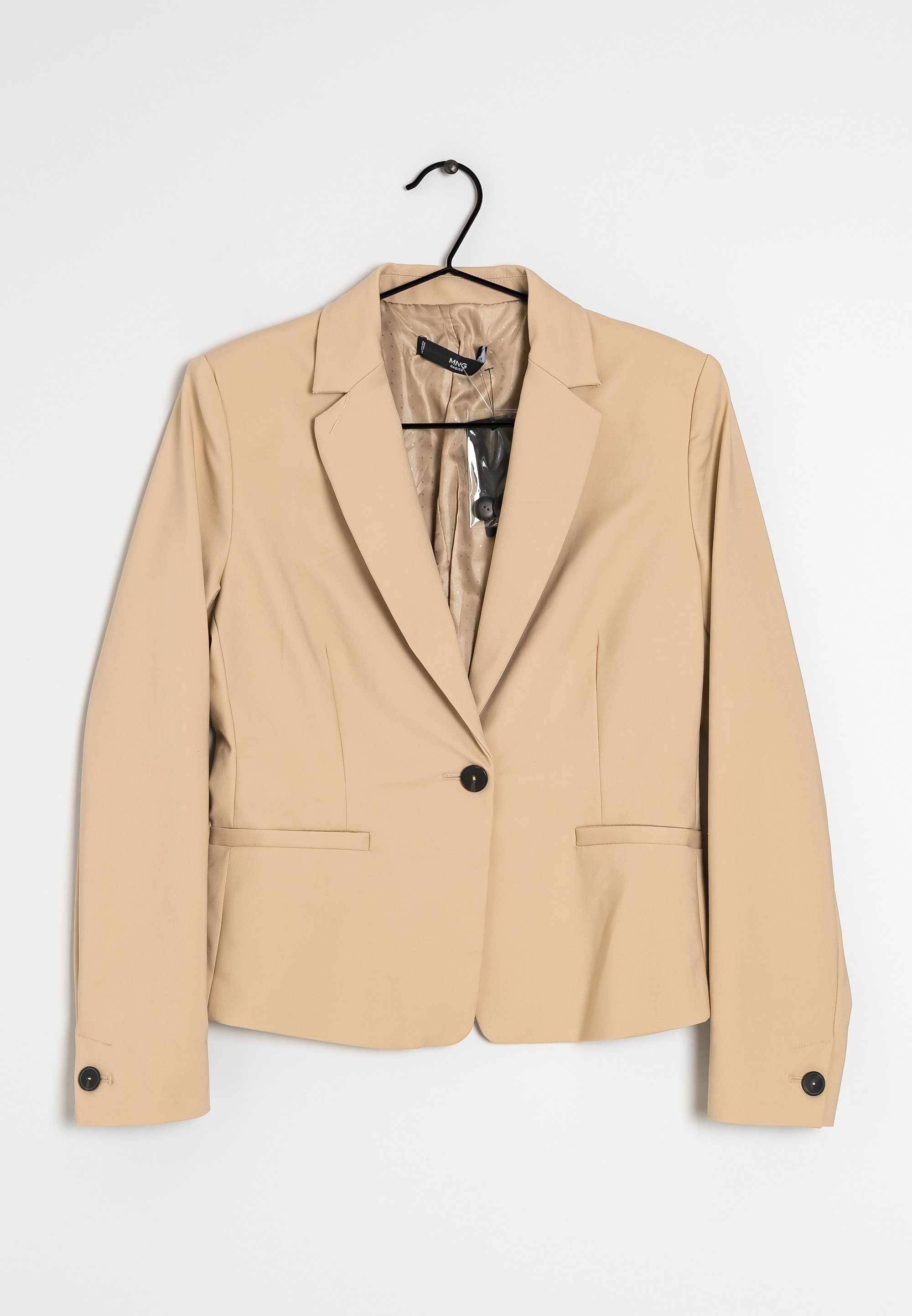 Mango Linen Mango Combi Blazer Womens Blazer Mango Blazer Beige