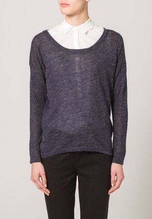 Stickad tröja - dark blue