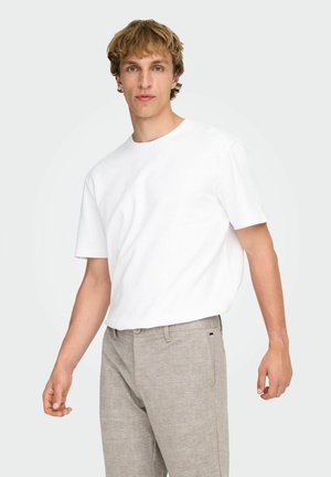 Only & Sons, T-SHIRT ONSCASPIAN T-SHIRT - T-shirt basique - white