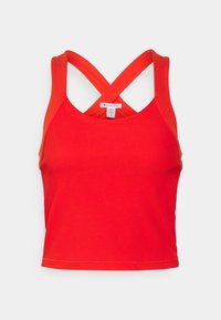Não selecionado, flame orange
