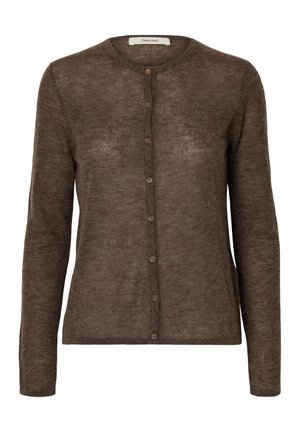 Selected, SLFSHIRLEY CARDIGAN - Chaqueta de punto - chocolate chip