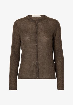 Selected, SLFSHIRLEY CARDIGAN - Chaqueta de punto - chocolate chip