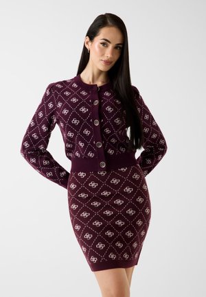 SARAH 4G - Cardigan - bordeaux