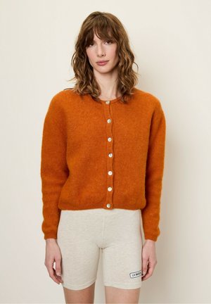O19EE24 - Cardigan - brique chine