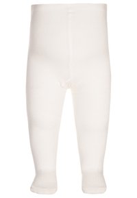 Dresuri din bumbac alb cu design fără cusături, textură ribbată și vârfuri închise. Stil simplu și clasic, potrivit pentru diverse ținute.