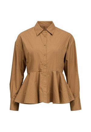 Object, SHIRT PEPLUM - Chemisier - brown sugar