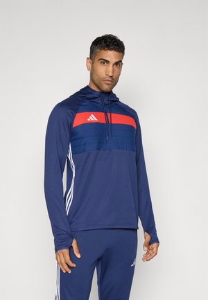 TIRO ESSENTIALS WINTERIZED TOP - Hoodie - team navy blue/red/white