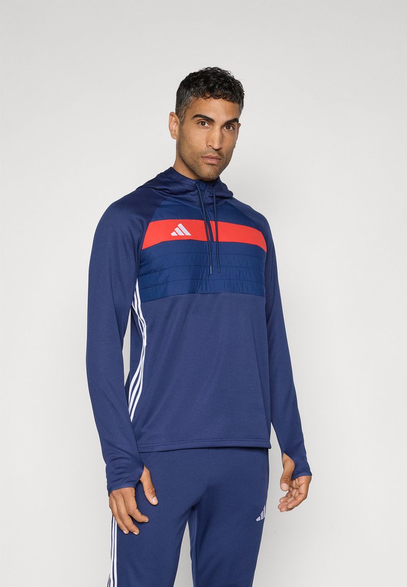 adidas Performance TIRO ESSENTIALS WINTERIZED TOP - Hættetrøje - team navy blue/red/white