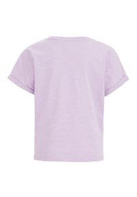 WE Fashion KNOOPDETAIL - Print T-shirt - Apdrukāts T-krekls - violet