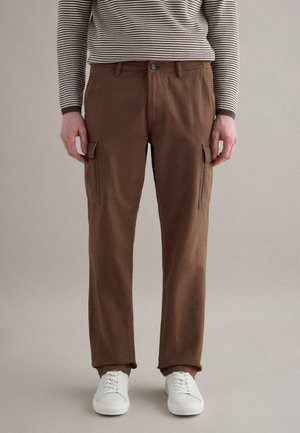 REGULAR FIT - Cargohose - dark brown