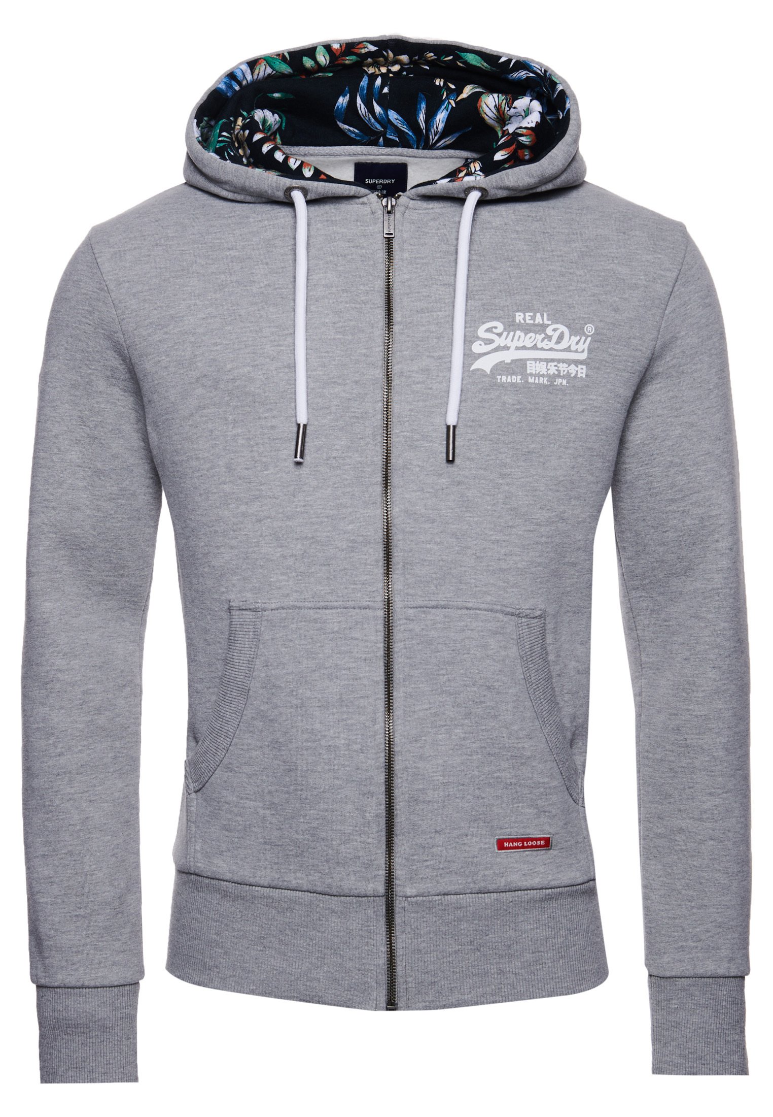 Superdry grey marl hoodie Clearance