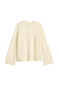 LONGSLEEVE CREW NECK - Πουλόβερ - white blush