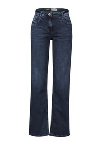 WIDE LEG MIT STICKEREI - Jeans relaxed fit - blau