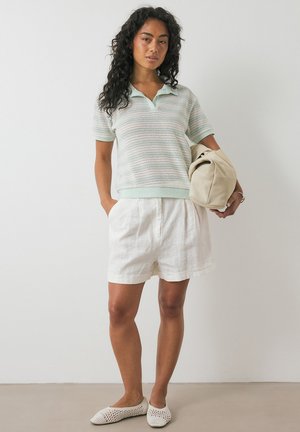 COLLAR SHORT SLEEVE - Polo marškinėliai - mottled blue
