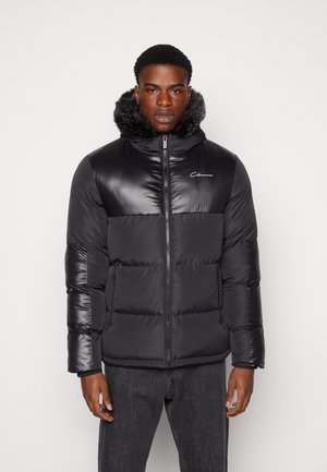 PANELLED PUFFER JACKET - Winter jacket - black