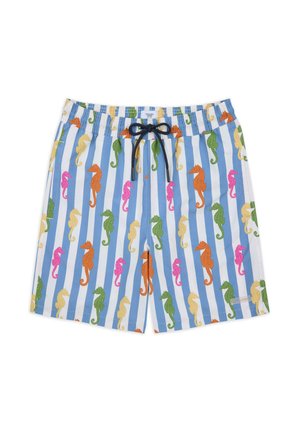 SEAHORSE STRIPE PRINT - Swimming shorts - blue