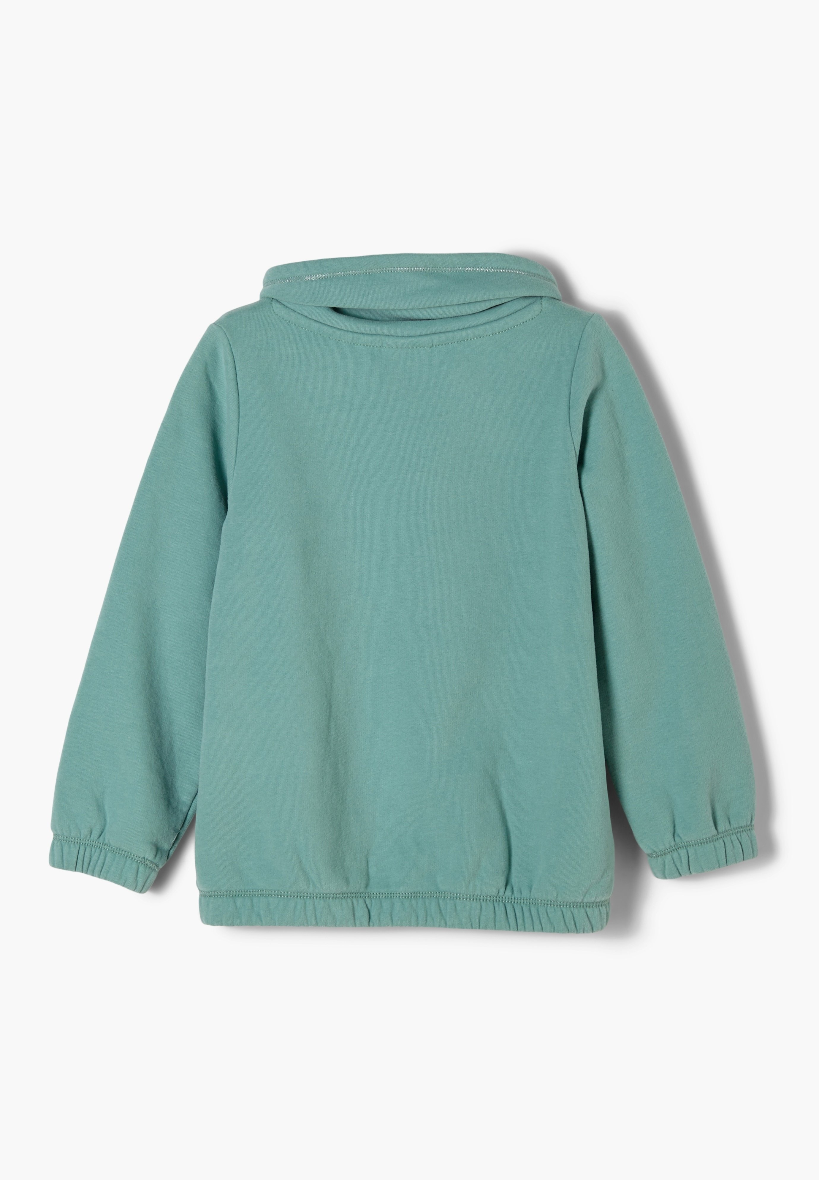 turquoise sweatshirt