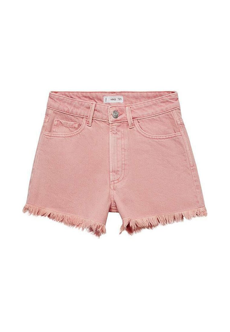 Mango Kids Jeansshort donkerroze
